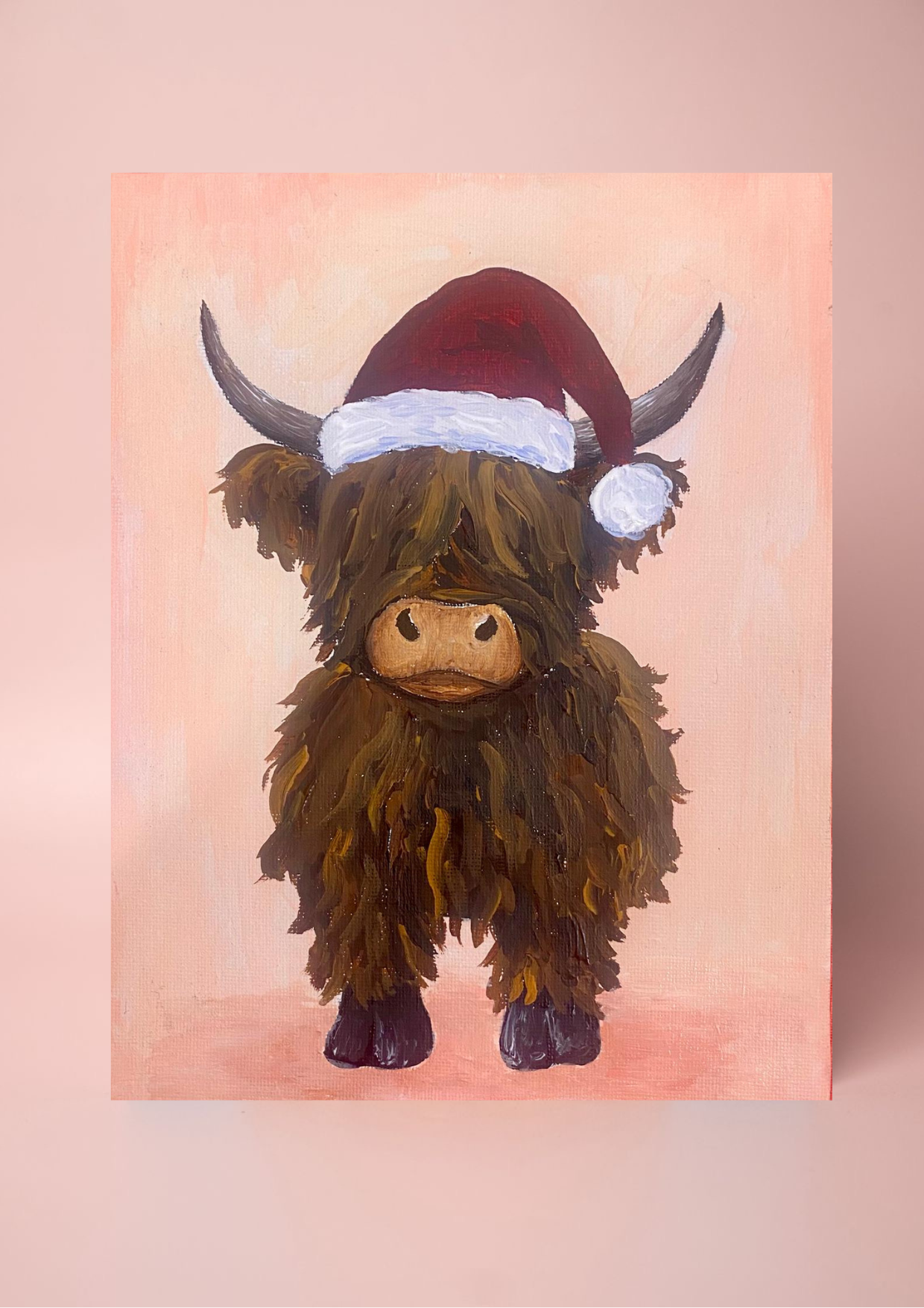 Festive Highland Cow