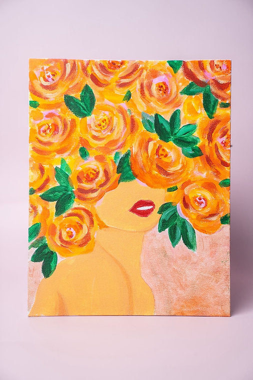 Paint Away at Home - Autumn Girl With The Big Hair