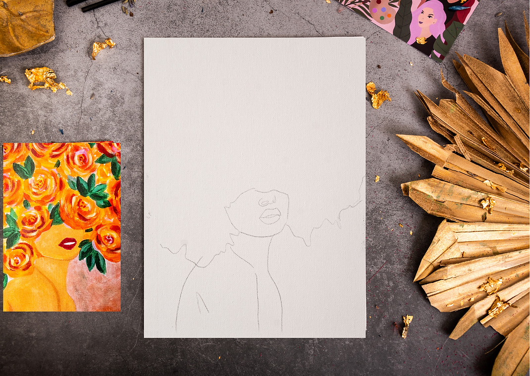 Paint Away at Home - Autumn Girl With The Big Hair
