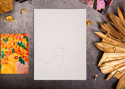Paint Away at Home - Autumn Girl With The Big Hair