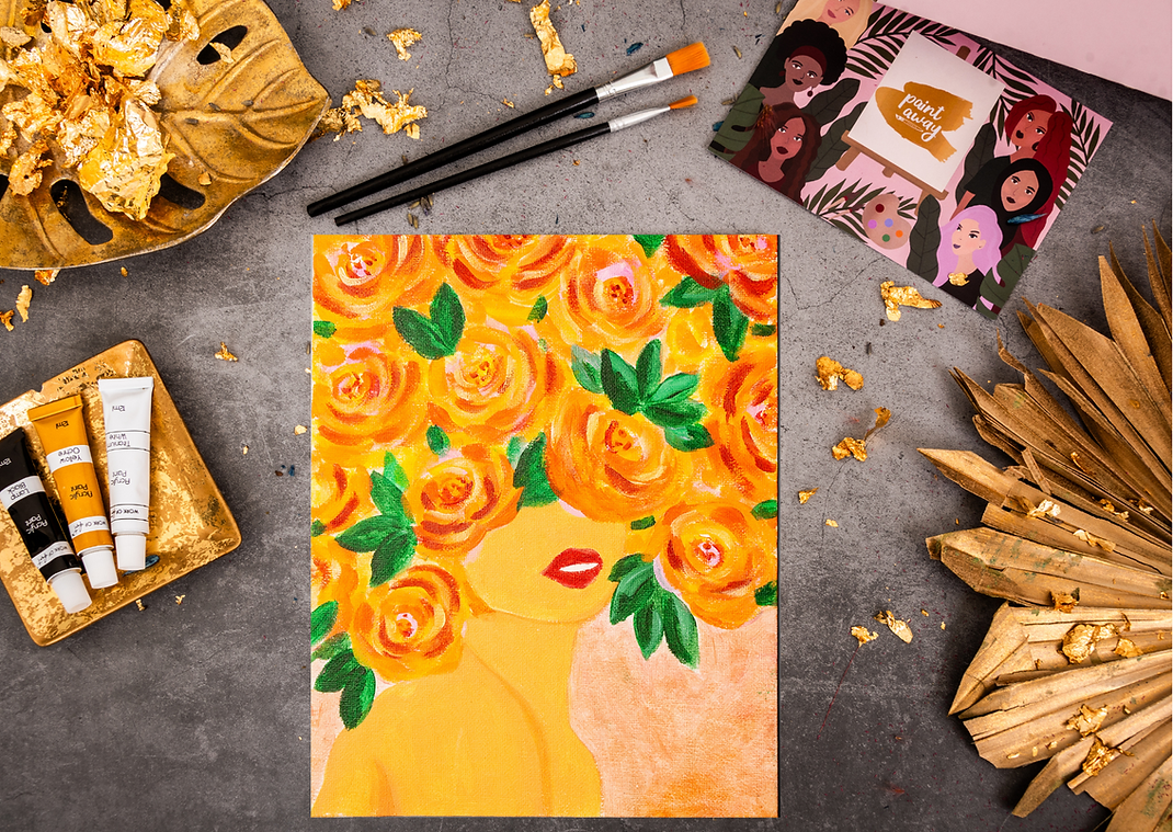Paint Away at Home - Autumn Girl With The Big Hair