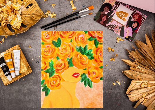 Paint Away at Home - Autumn Girl With The Big Hair