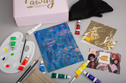 Paint Away at Home - Water Lilies - Gold leaf paper