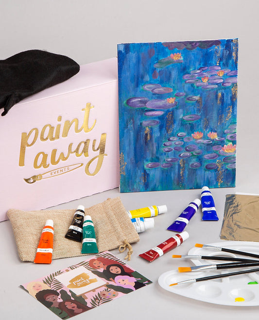 Paint Away at Home - Water Lilies - Gold leaf paper